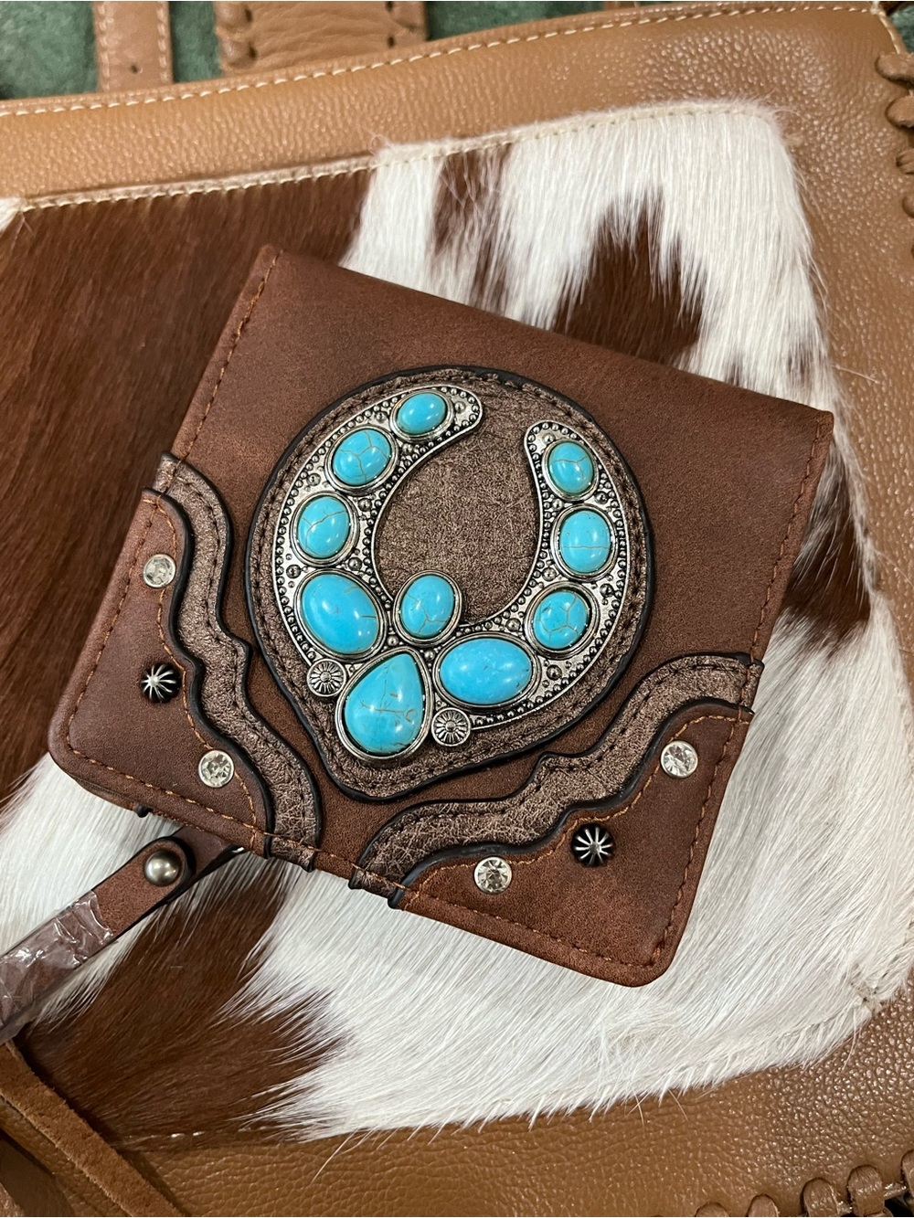 Justin Boots Naja Concho Wallet NWOT